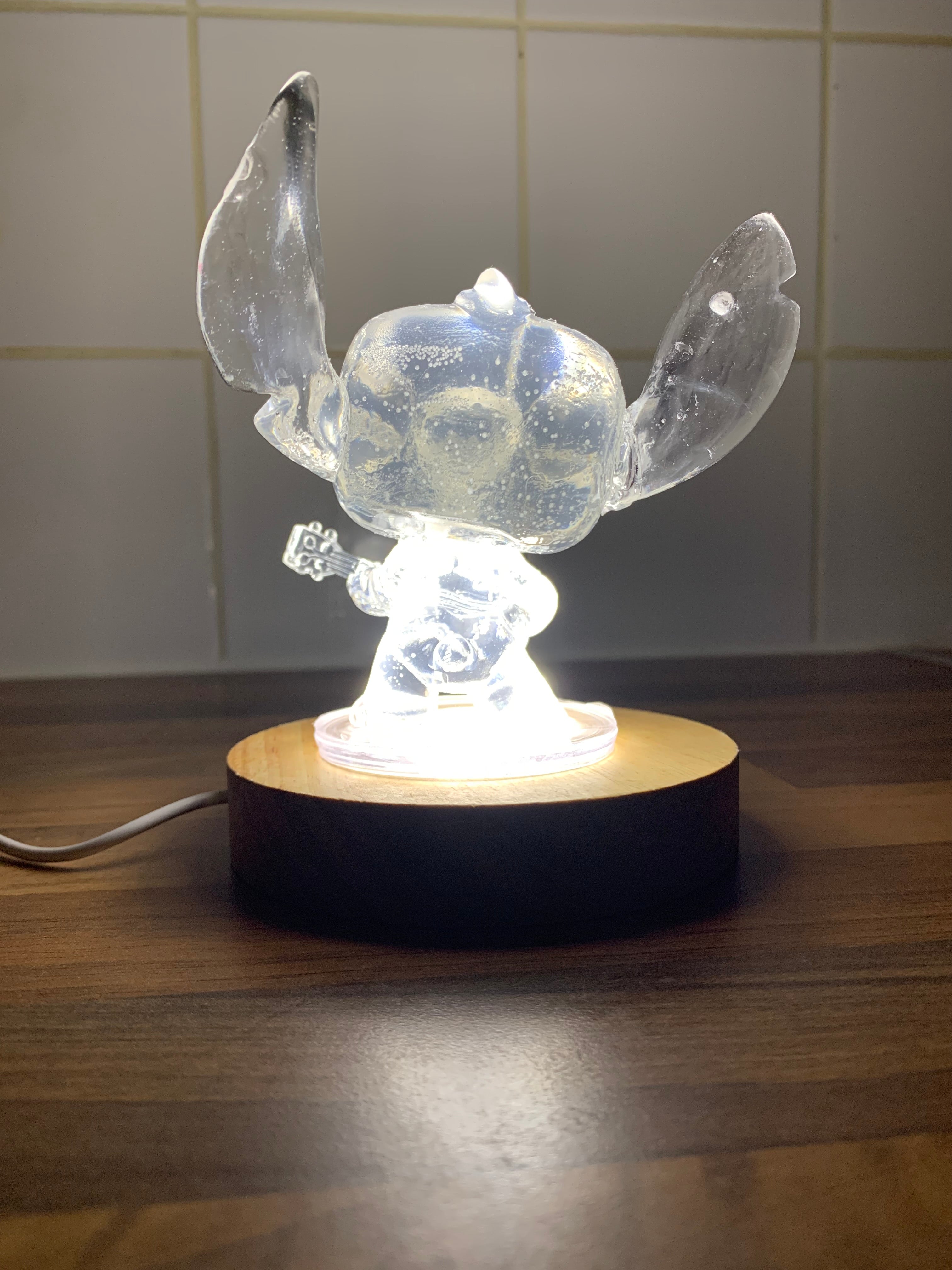 ✨ Stitch-Inspired Glow Lamp – Handmade Resin Nightlight | Cozy Gift for Fans