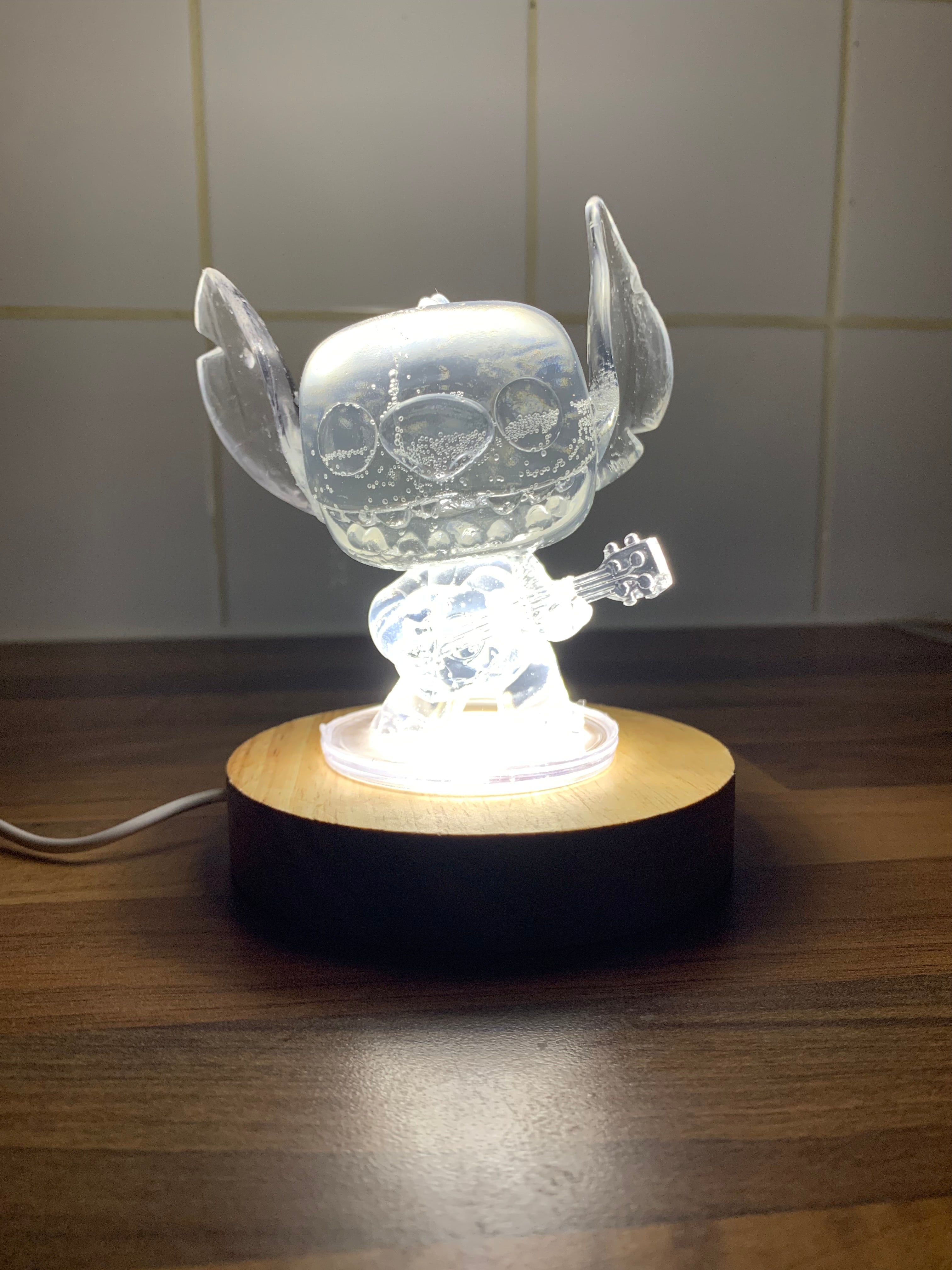 ✨ Stitch-Inspired Glow Lamp – Handmade Resin Nightlight | Cozy Gift for Fans