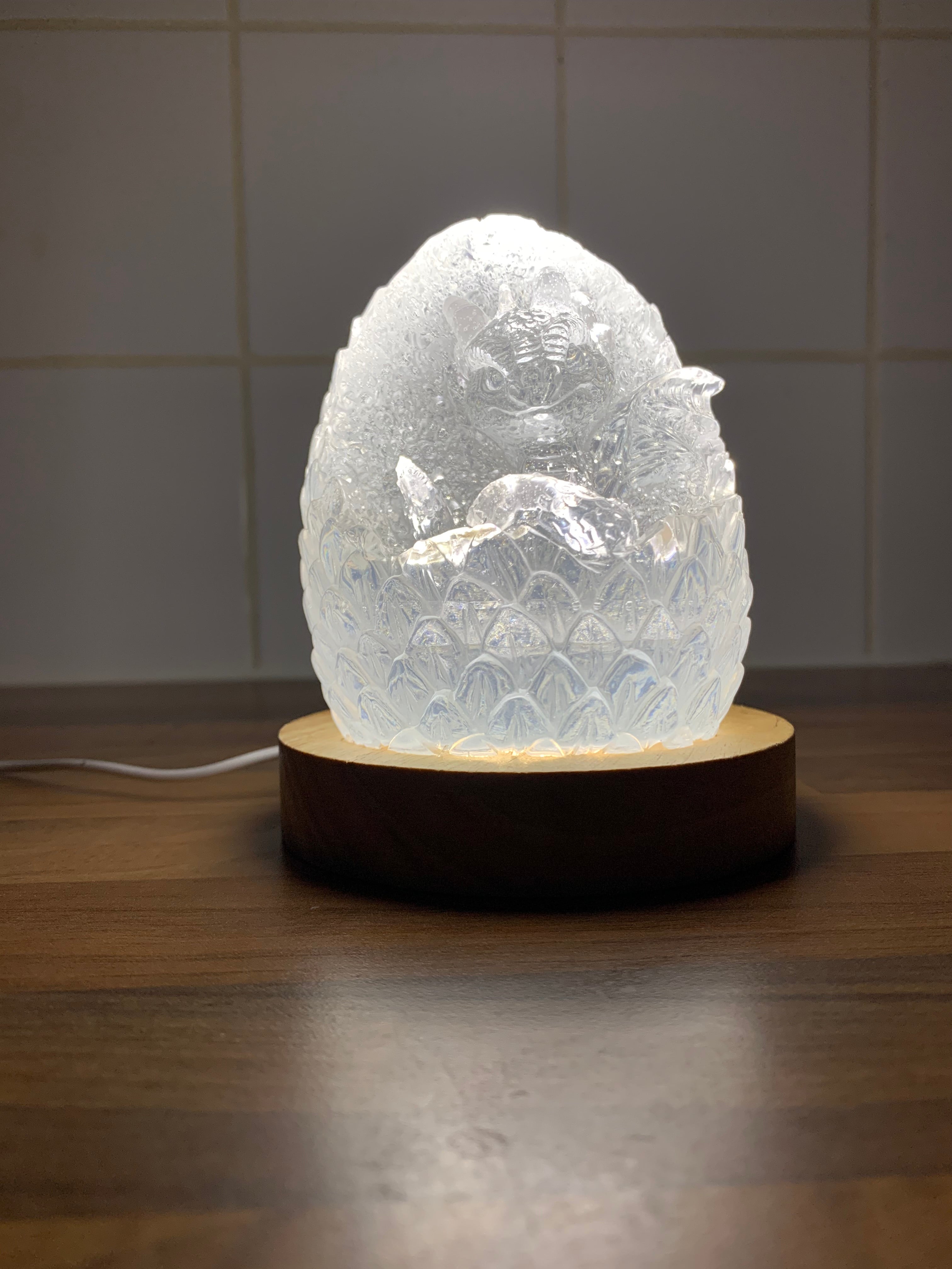 🐉 Handcrafted Dragon Egg Nightlight – Warm Ambient Glow Lamp | Owl Glow