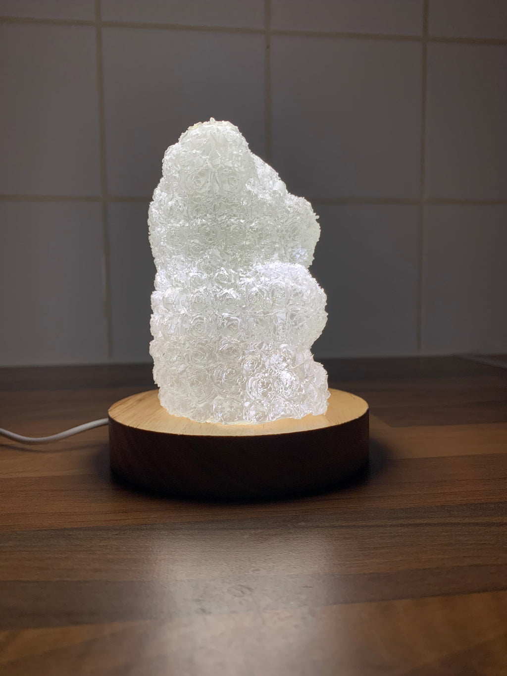 ♥️ Rose Heart Teddy Nightlight – Handmade Romantic Gift Lamp | Soft Glow for Cozy Nights