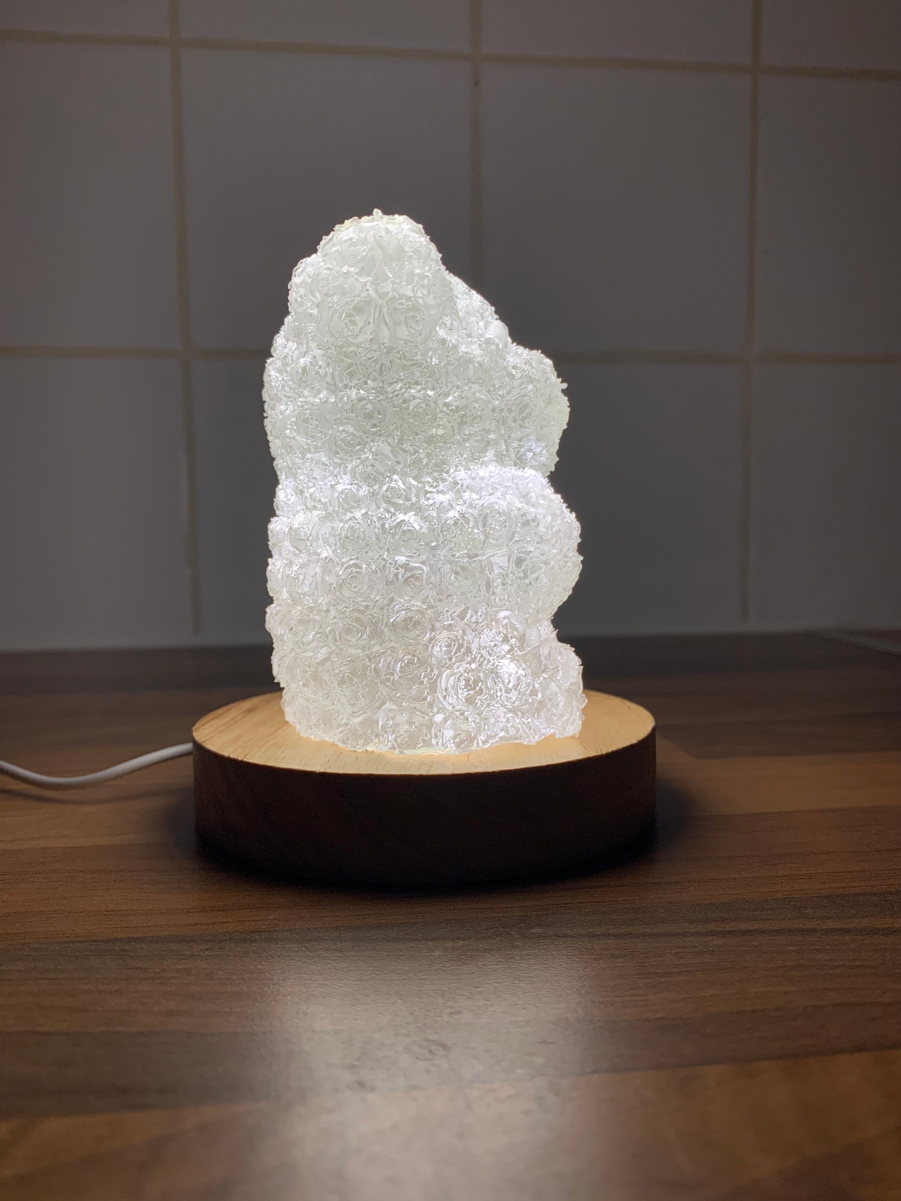 ♥️ Rose Heart Teddy Nightlight – Handmade Romantic Gift Lamp | Soft Glow for Cozy Nights