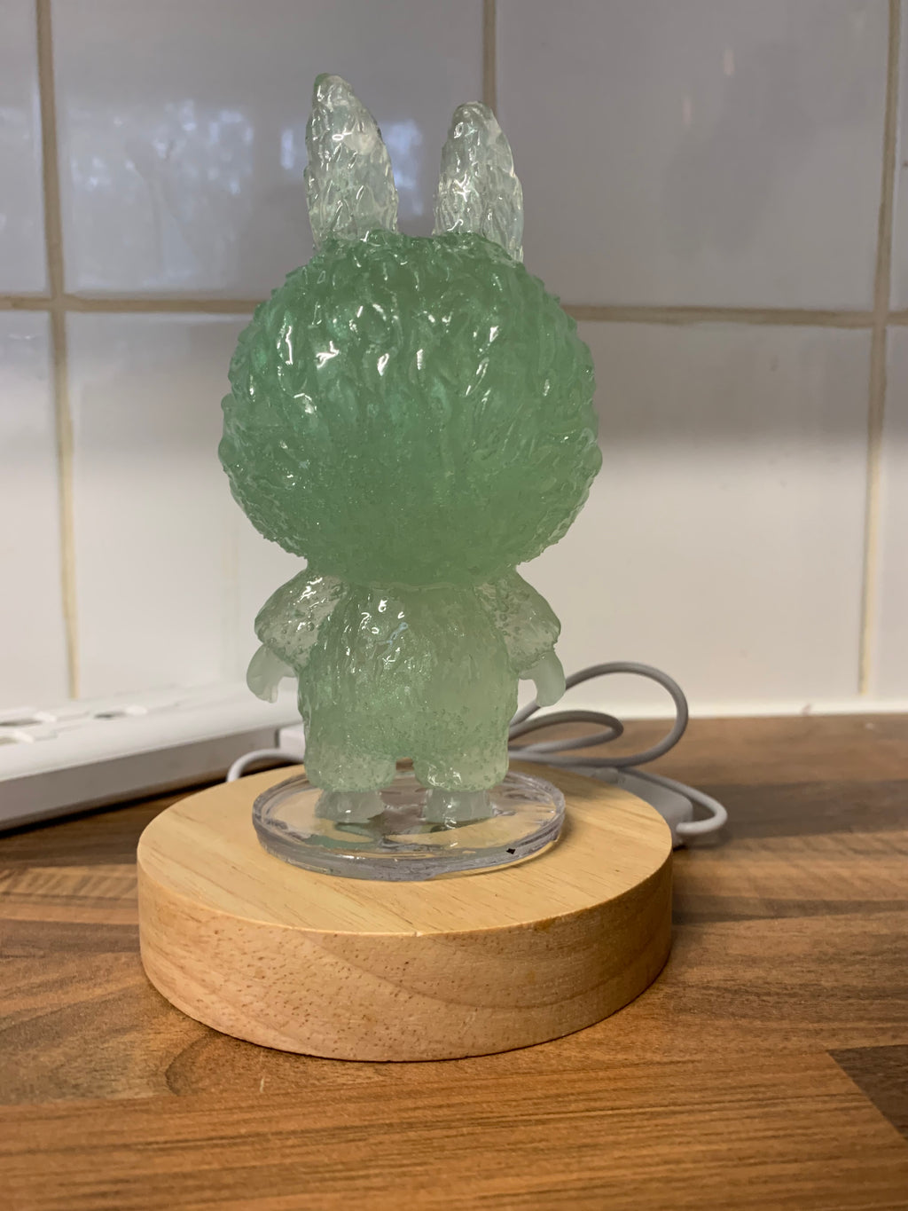 Grape Green LABUBU Night Light – Handmade LED Bunny Lamp | Aesthetic Room Decor