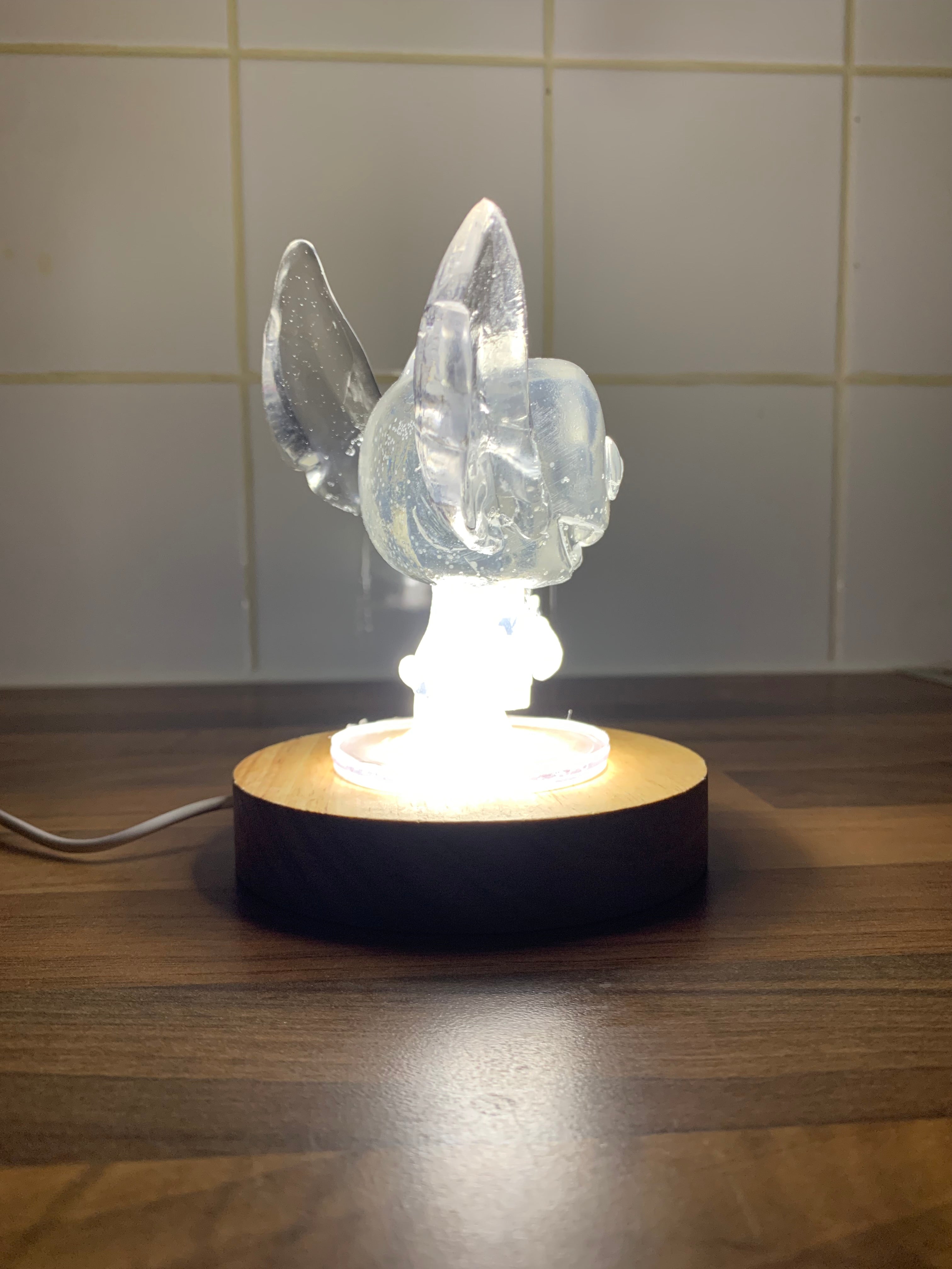 ✨ Stitch-Inspired Glow Lamp – Handmade Resin Nightlight | Cozy Gift for Fans