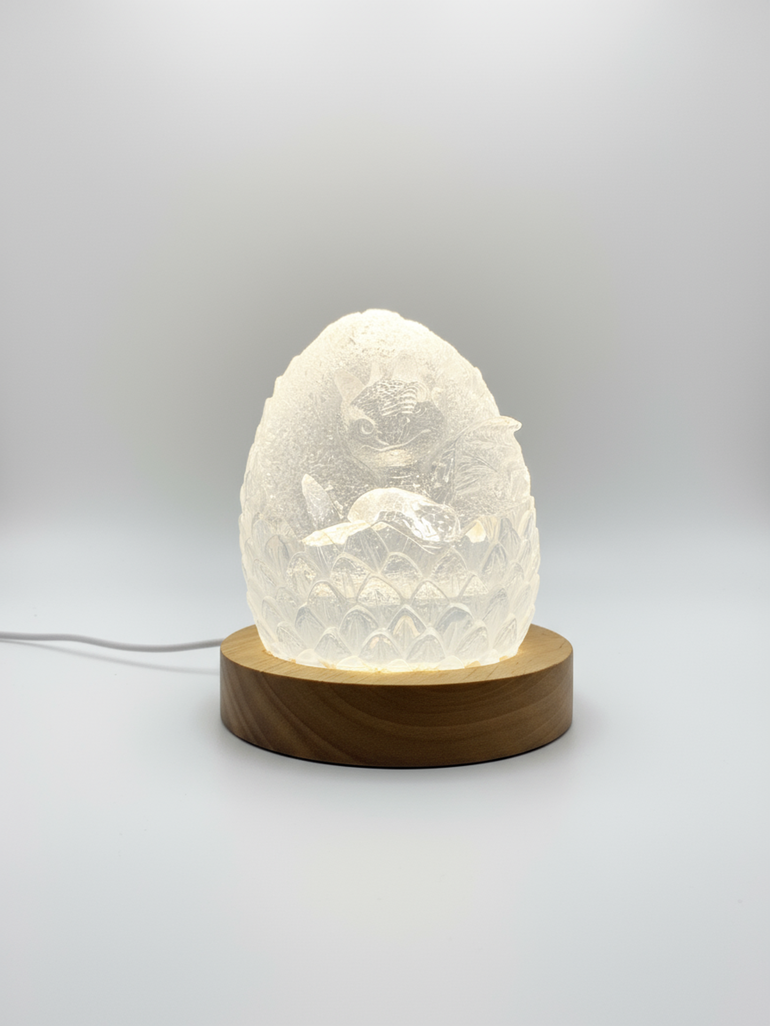 🐉 Handcrafted Dragon Egg Nightlight – Warm Ambient Glow Lamp | Owl Glow
