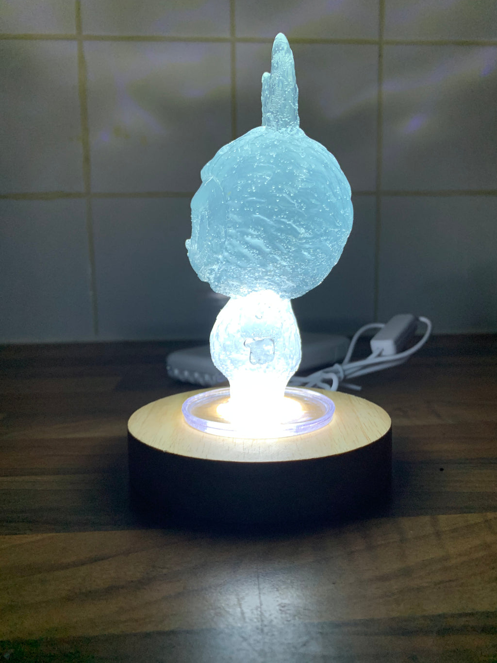 🌙 Labubu Blue Glow Nightlight – Handcrafted Magical Glow Lamp