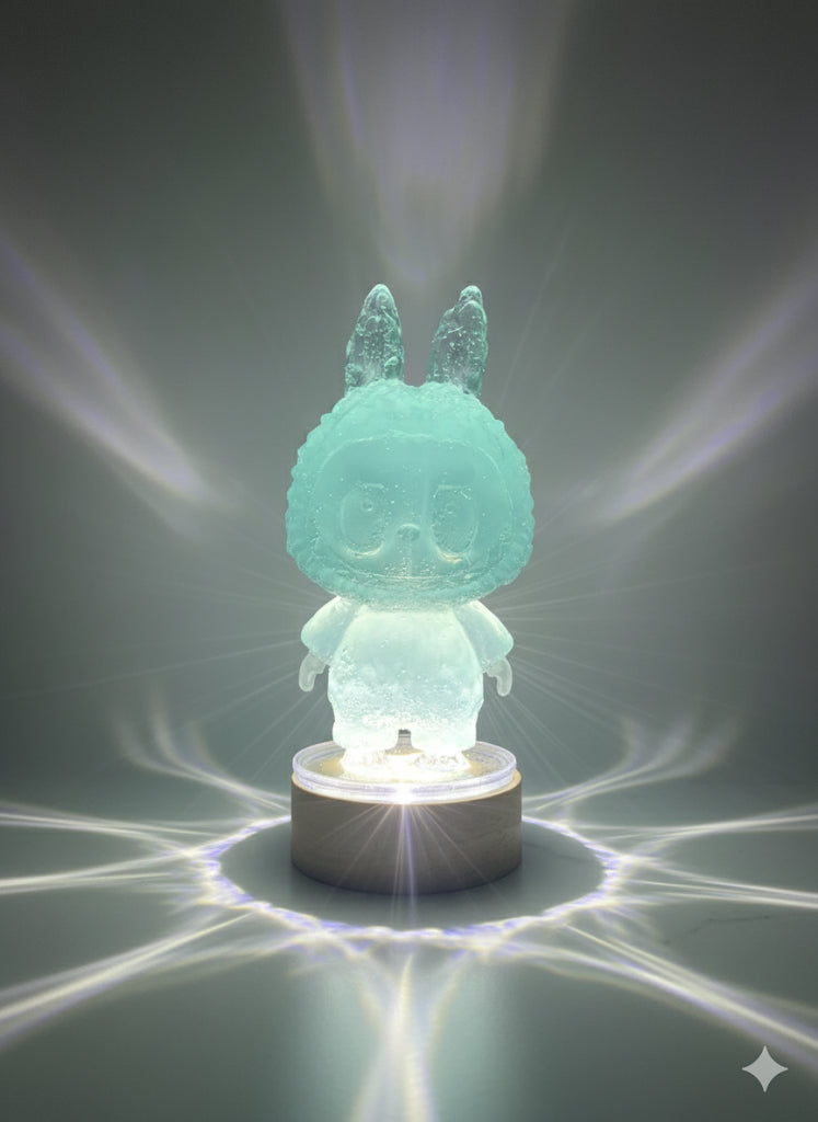 Labubu Multi-Colour LED Night Light with Remote Control – Designer Toy Glow Lamp