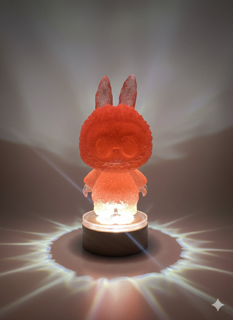 Labubu Multi-Colour LED Night Light with Remote Control – Designer Toy Glow Lamp