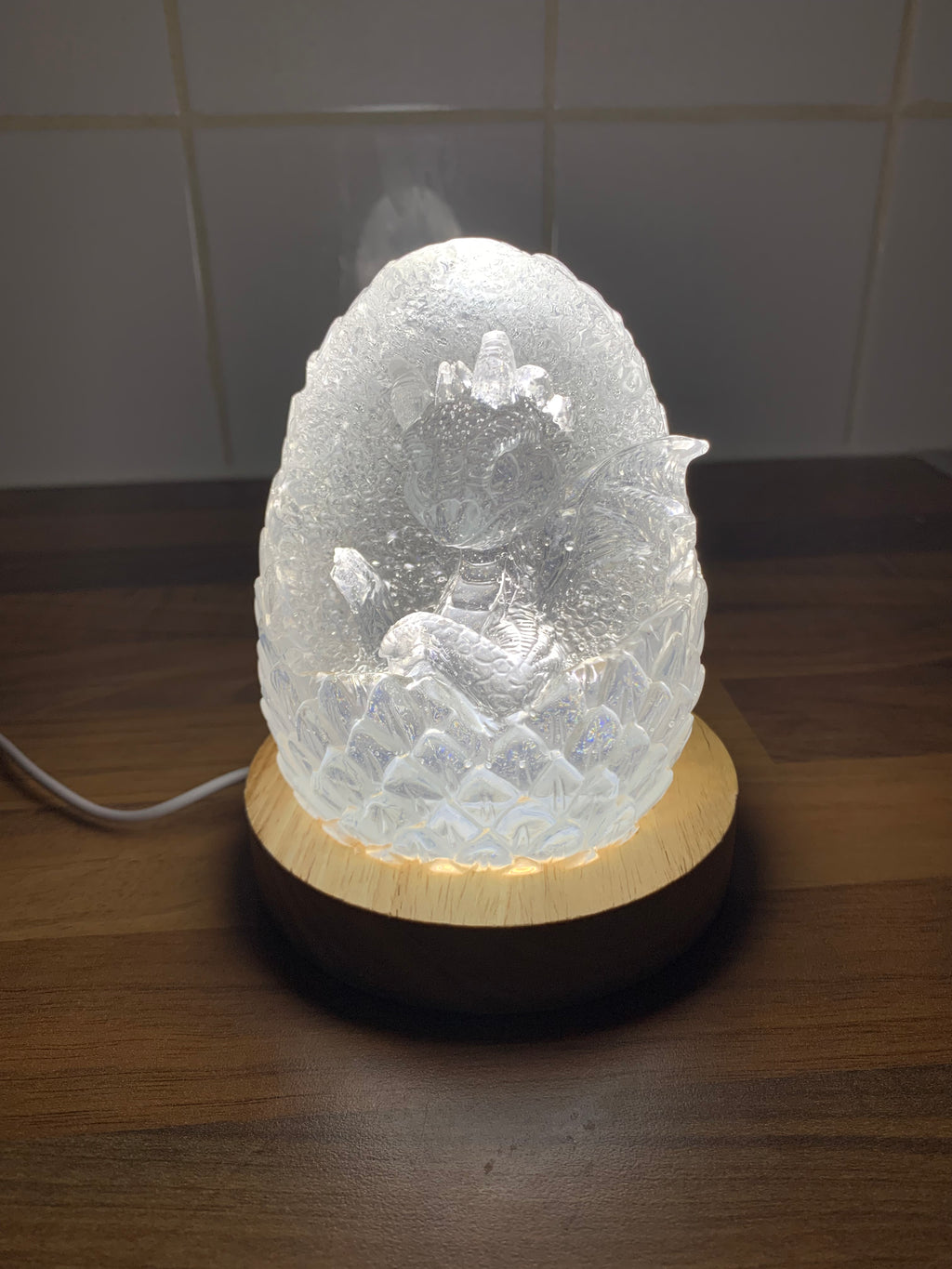 🐉 Handcrafted Dragon Egg Nightlight – Warm Ambient Glow Lamp | Owl Glow