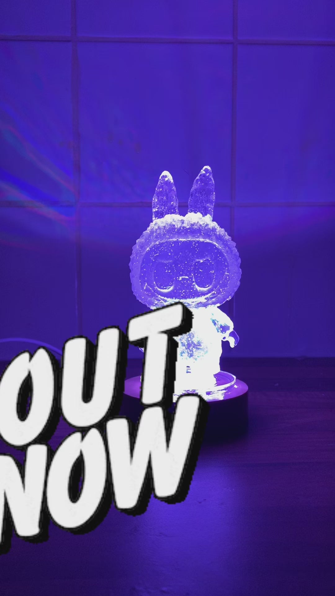 Labubu Multi-Colour LED Night Light with Remote Control – Designer Toy Glow Lamp